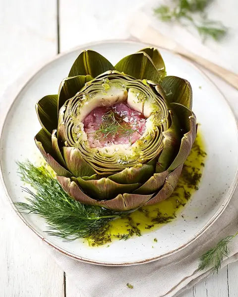 Artischocken mit Kartoffel-Dill-Vinaigrette - Exclusive Food GmbH