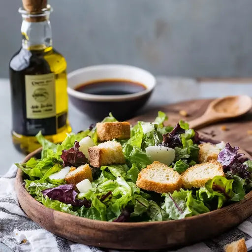 Blattsalate mit frittierten Spargelravioli - Exclusive Food GmbH