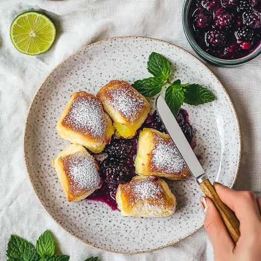Knusprige Crema Fritta mit fruchtiger Beerensauce – Ein himmlisches Dessert - Exclusive Food GmbH