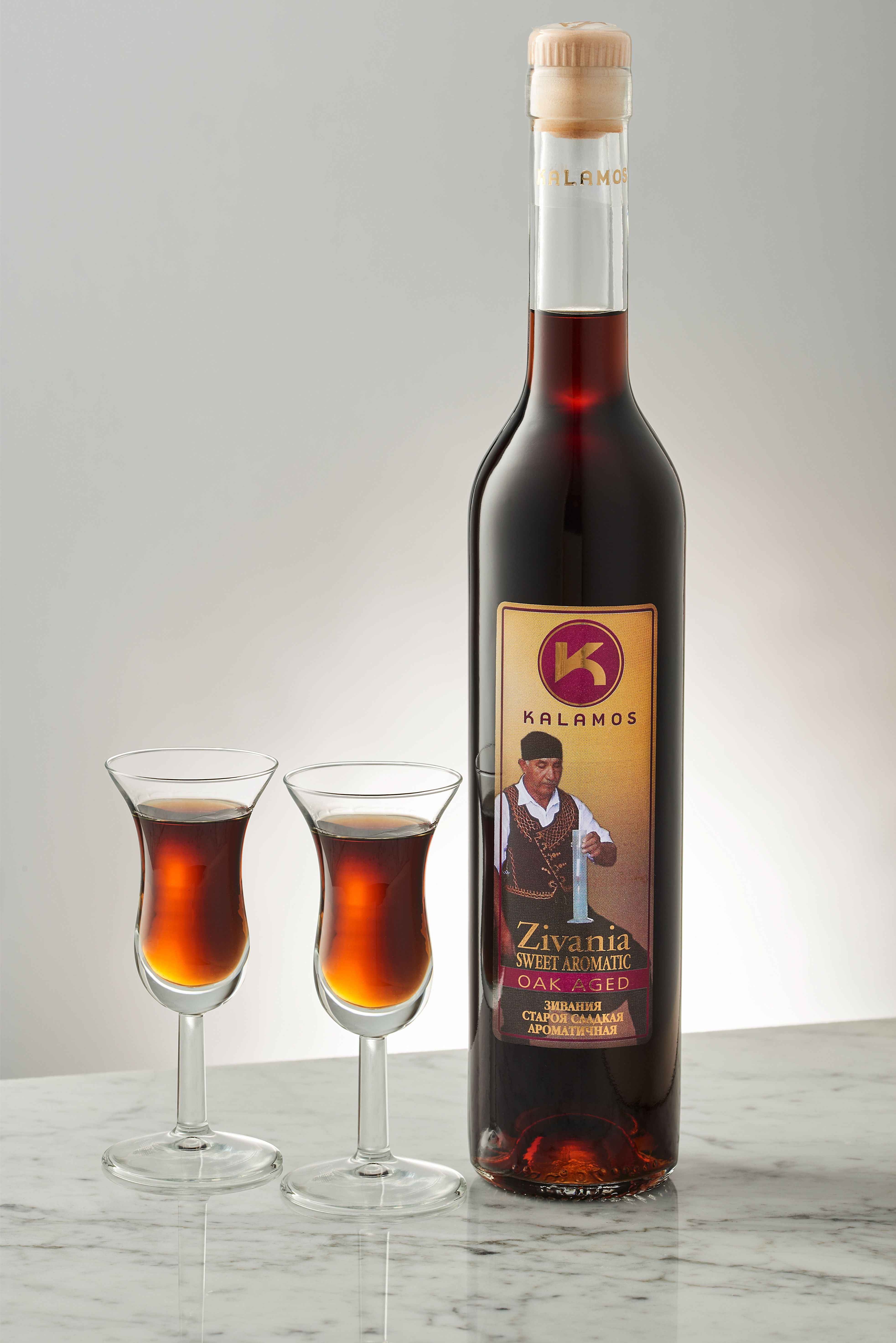 Kalamos Zivania (Braun - Süß) - Flasche 0,50 Liter