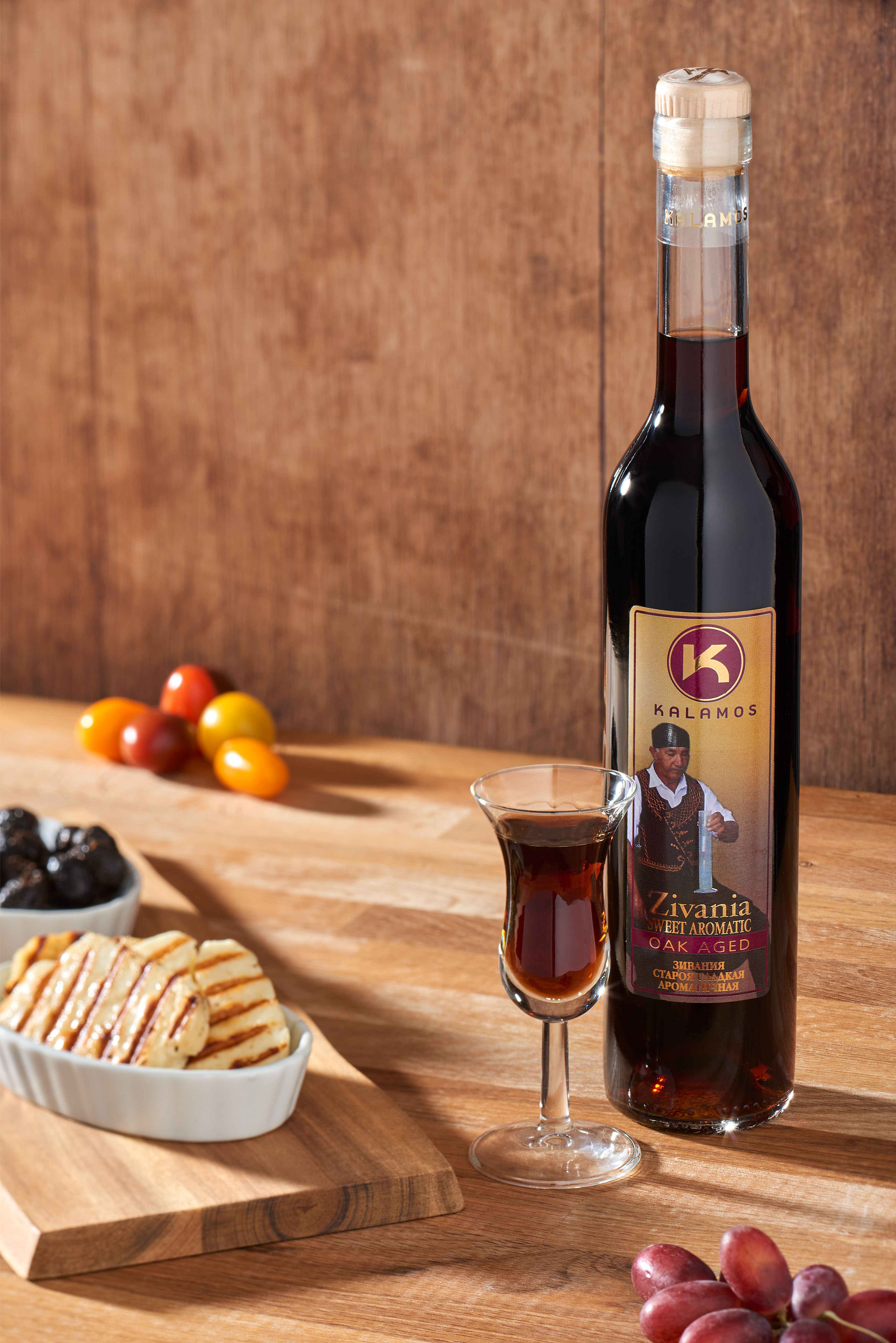 Kalamos Zivania (Braun - Süß) - Flasche 0,50 Liter