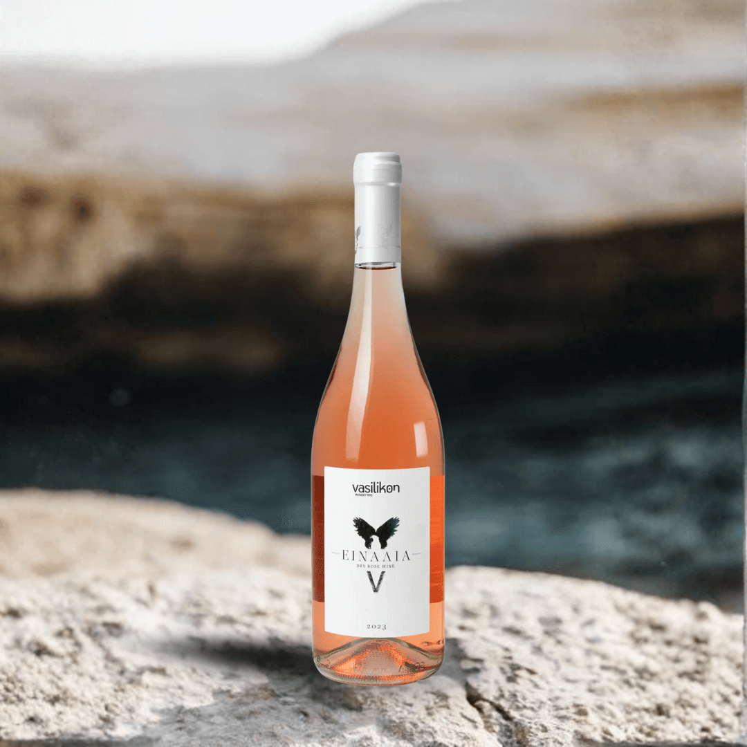 Rosé-Wein "Einalia" Maratheftiko & Shiraz (trocken) - Jahrgang 2023 - Vasilikon Weingut - Flasche 0,75 Liter