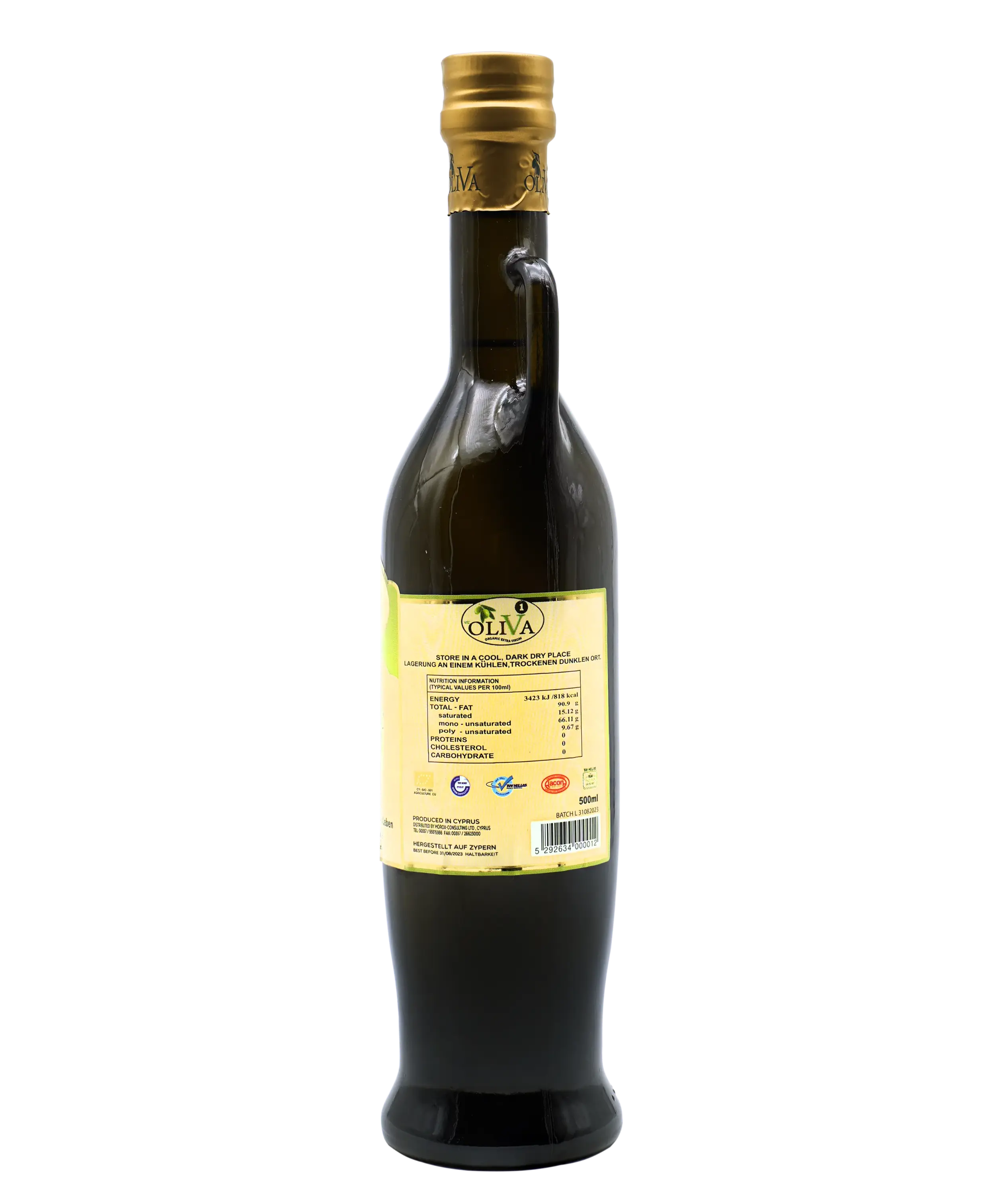 Oliva1® Olivenöl - Organisches extra natives virgin Oliven-Öl