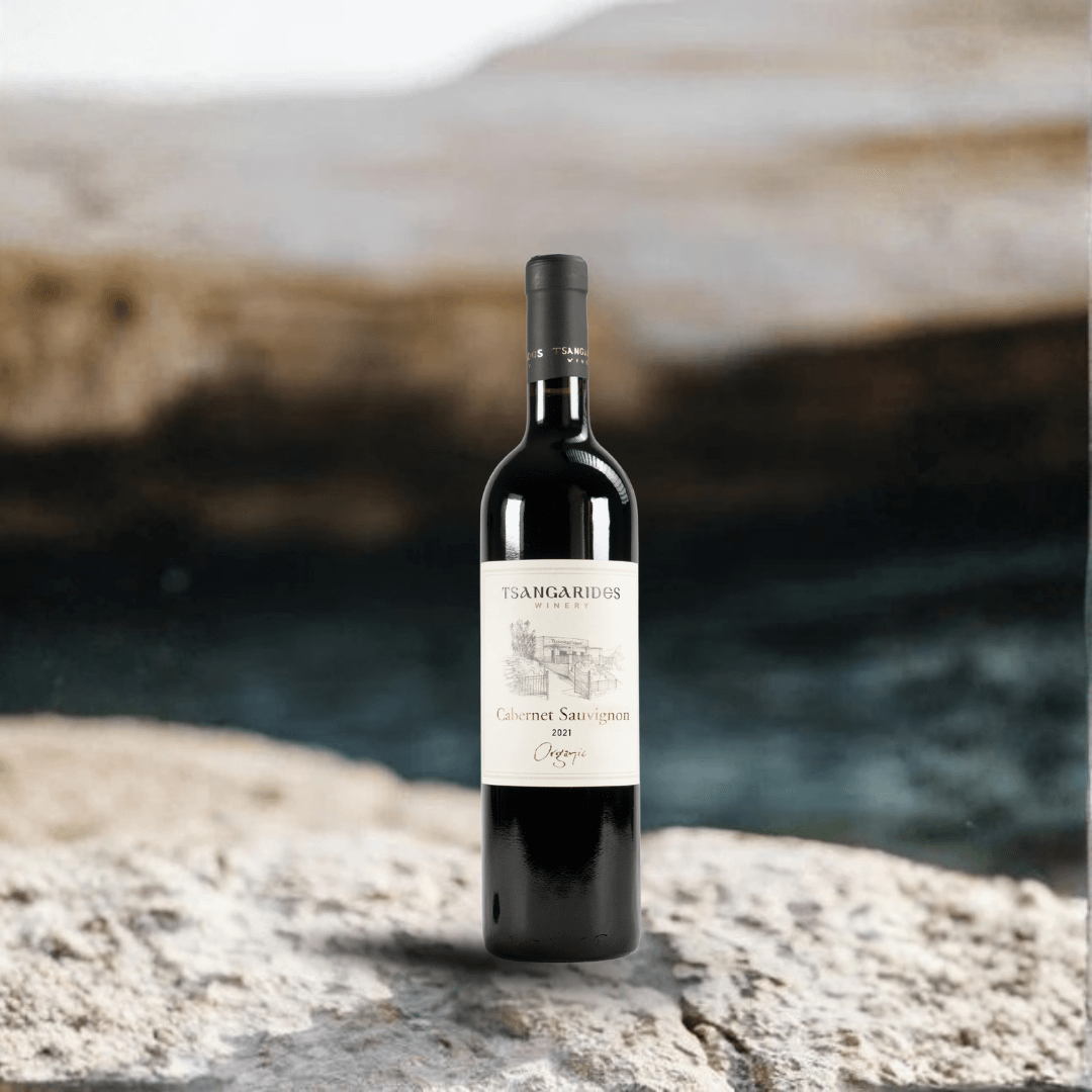 Bio Rotwein Cabernet Sauvignon (trocken) - Jahrgang 2021 - Tsangarides Weingut - Flasche 0,75 Liter