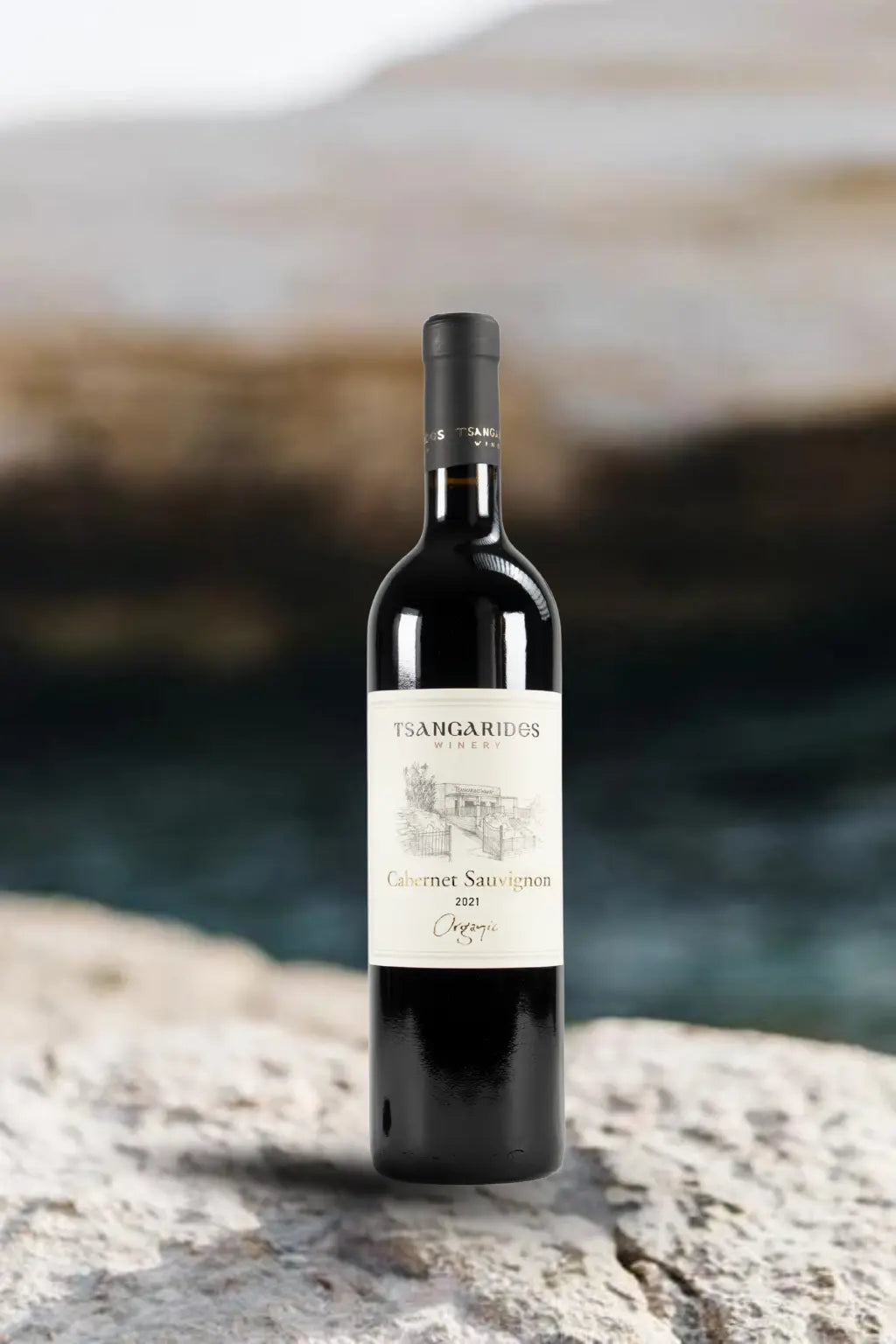 Bio Rotwein Cabernet Sauvignon (trocken) - Jahrgang 2021 - Tsangarides Weingut - Flasche 0,75 Liter