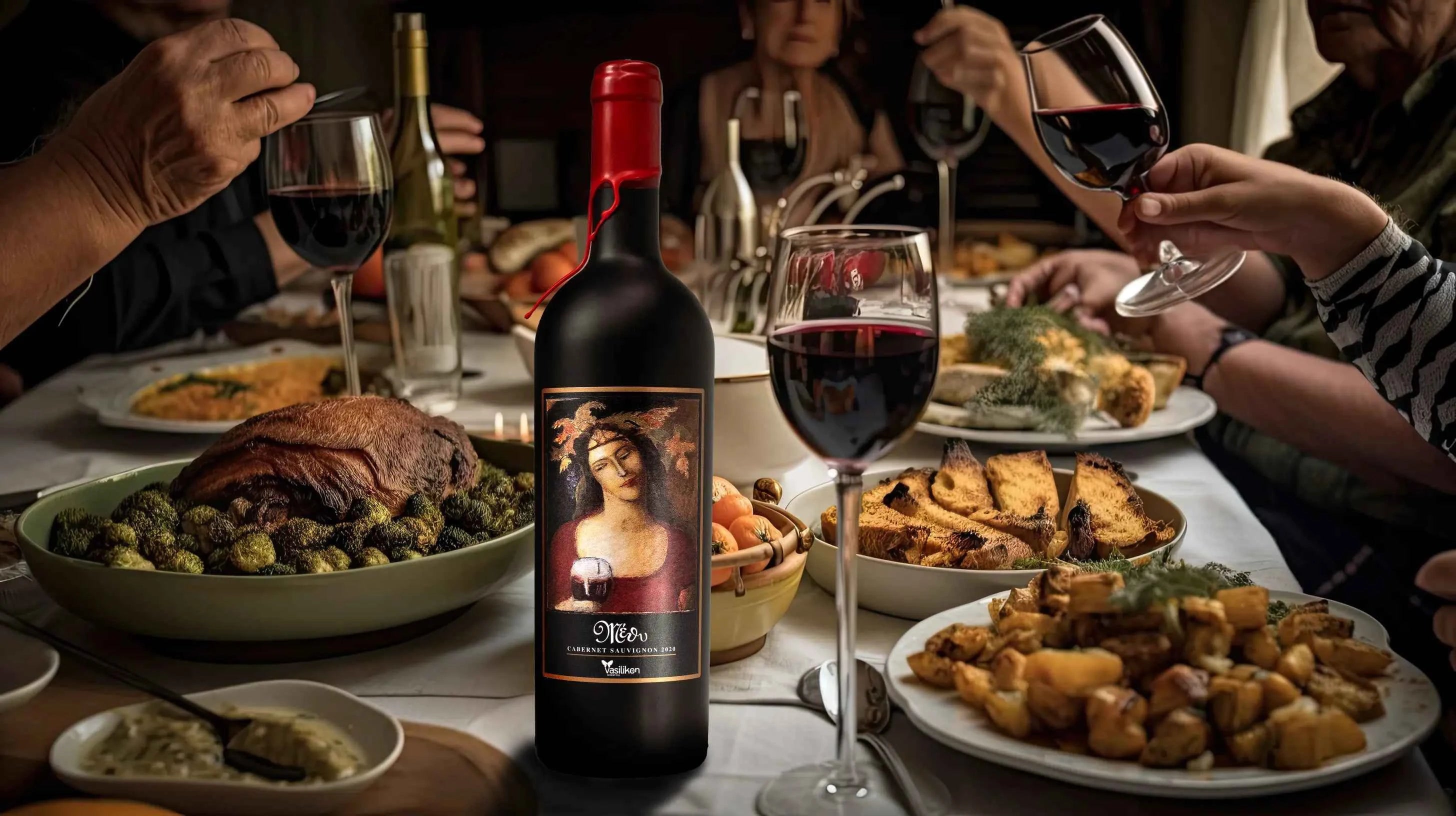 Rotwein "Methy" Cabernet Sauvignon (trocken) - Jahrgang 2020 - Vasilikon Weingut - Flasche 0,75 Liter