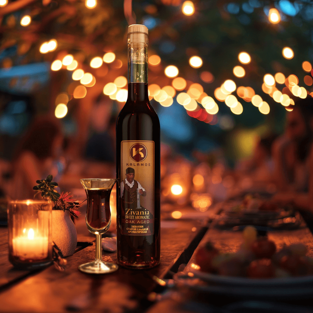 Kalamos Zivania (Braun - Süß) - Flasche 0,50 Liter