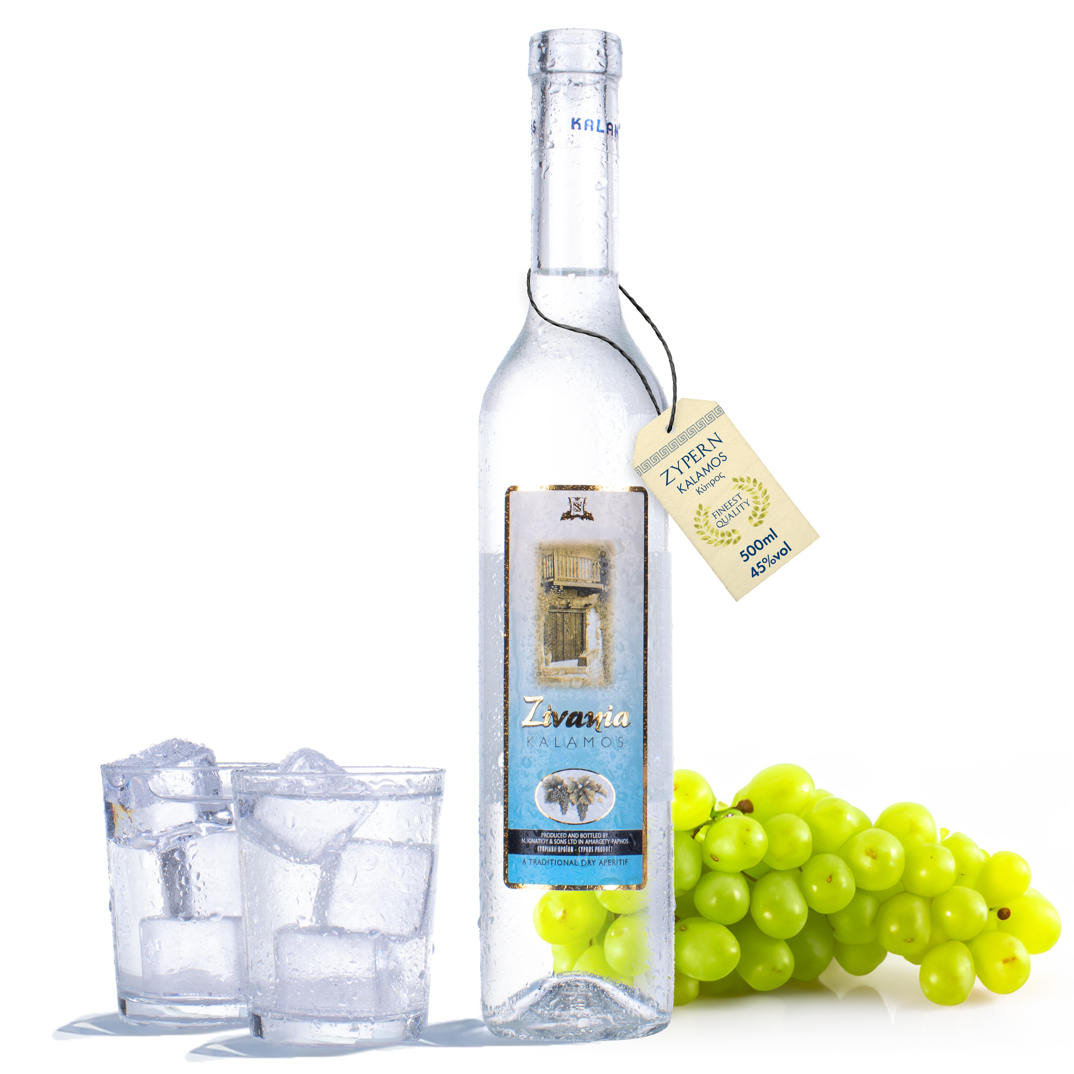 Kalamos Zivania (Weiß) - Flasche 0,50 Liter - Exclusive Food GmbH