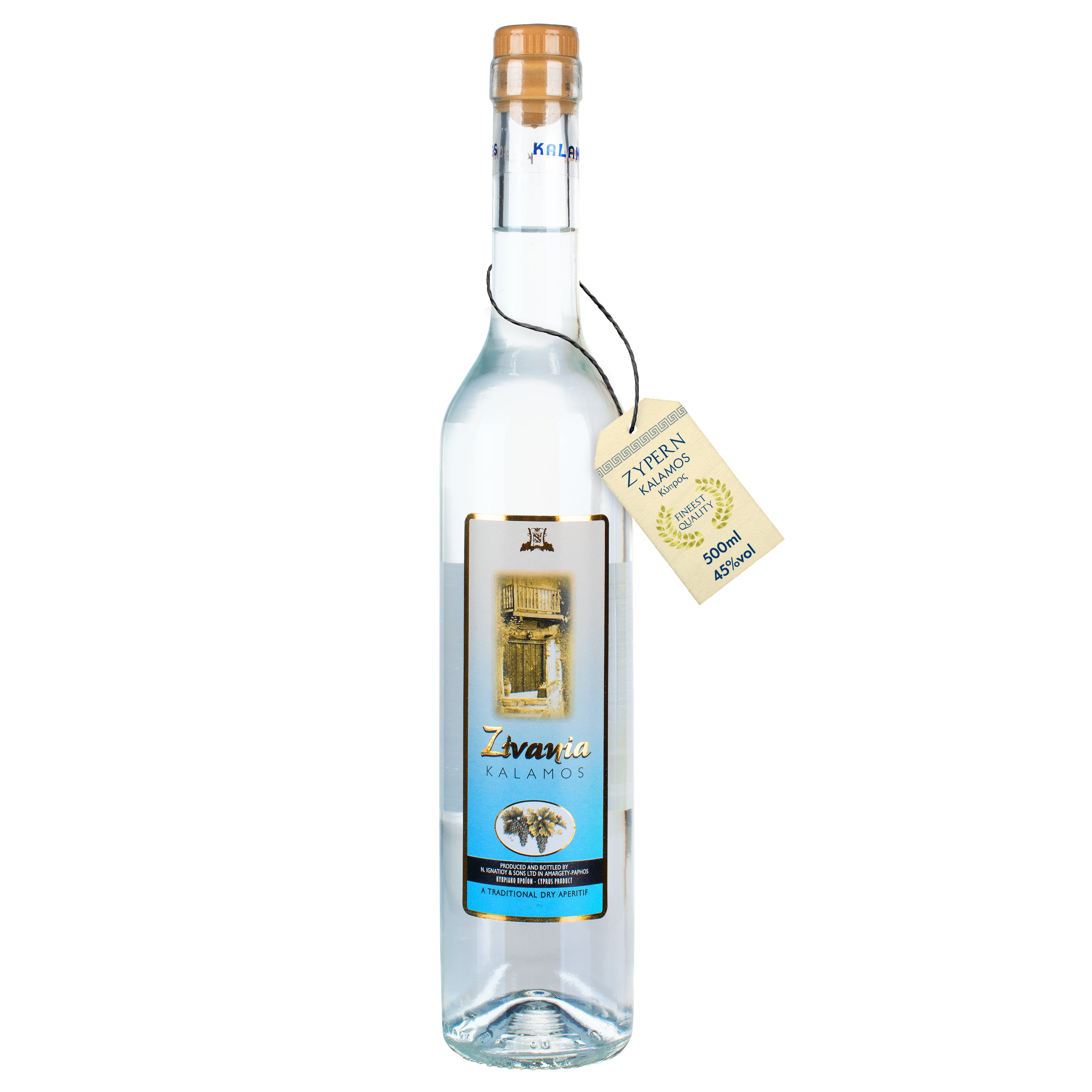 Kalamos Zivania (Weiß) - Flasche 0,50 Liter - Exclusive Food GmbH