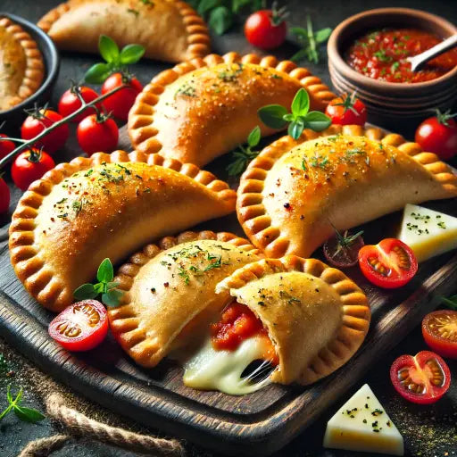 Empanadas mit Provolone und Kirschtomaten