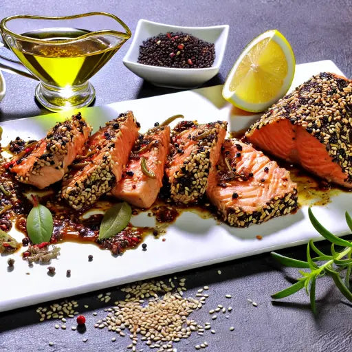 Marinierter Lachs mit Sesam - Exclusive Food GmbH