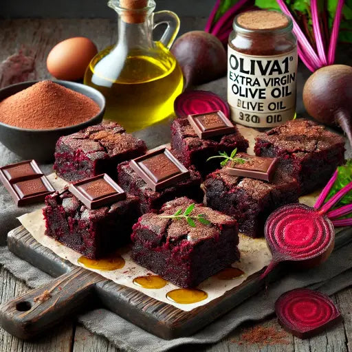 Schokobrownies mit roter Beete und Olivenöl - Exclusive Food GmbH