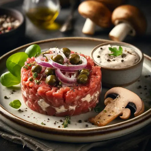 Steak Tatar mit Waldpilzcreme - Exclusive Food GmbH