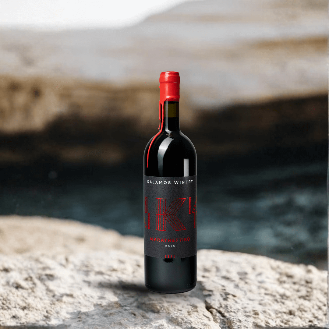 Rotwein Maratheftiko (trocken) - Jahrgang 2018 - Kalamos Weingut - Flasche 0,75 Liter