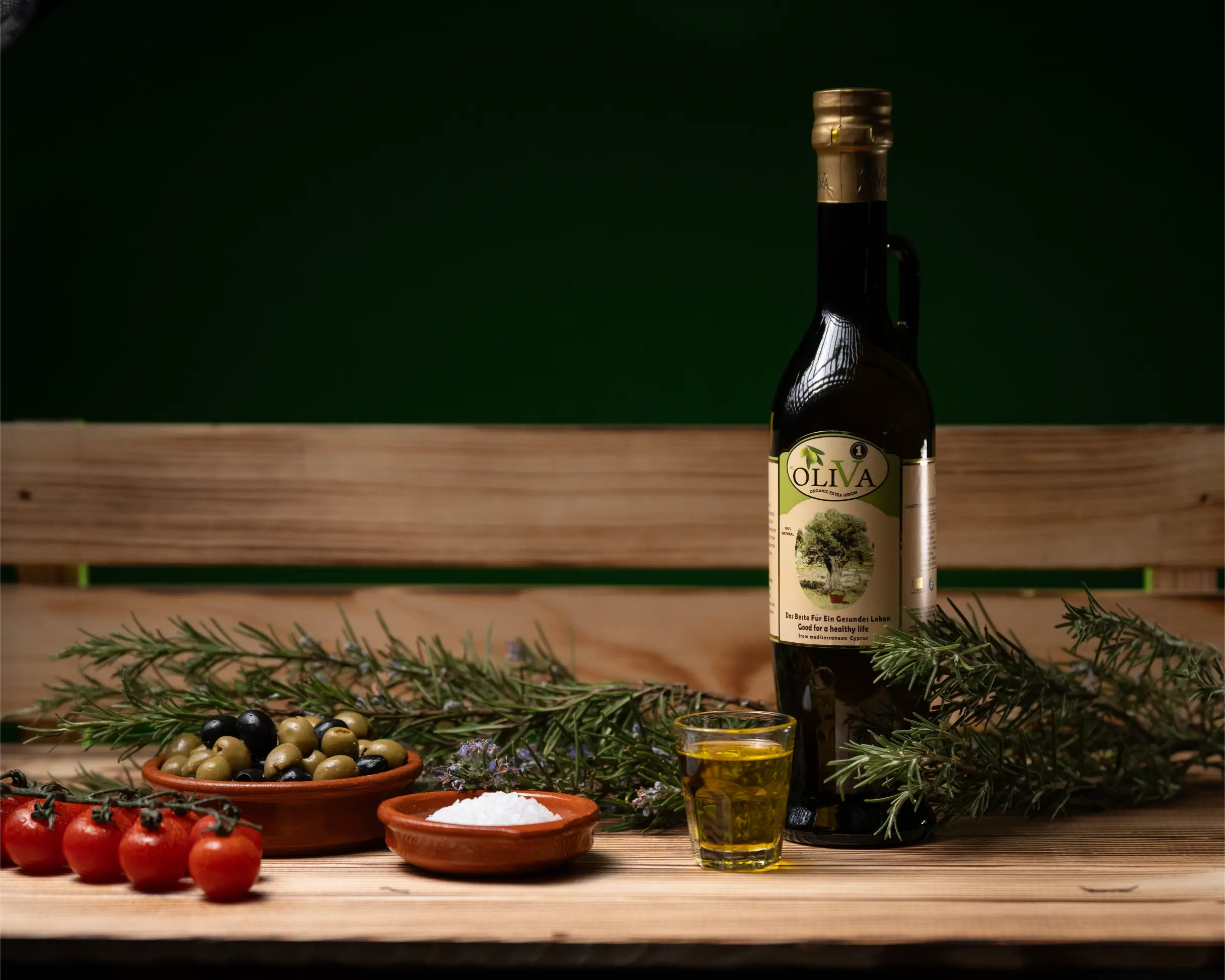 Oliva1® organisches Olivenöl extra nativ virgin (EVOO) - Flasche 0,50 Liter
